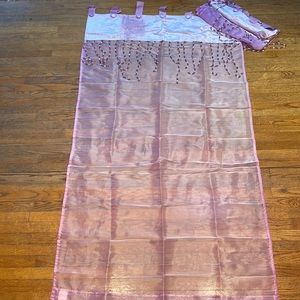 Set of 2 Bombay Kids bead Embellished window sheers